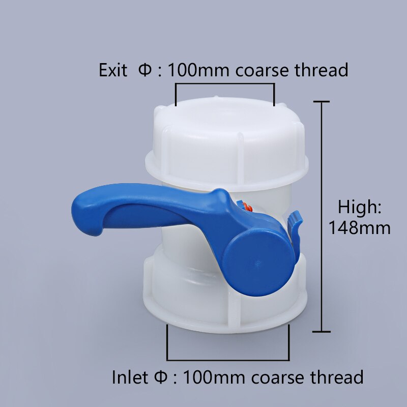 100mm IBC Tank Ball valve DN80 Garden Hose adapter Container Chemical Barrel adapter: Default Title