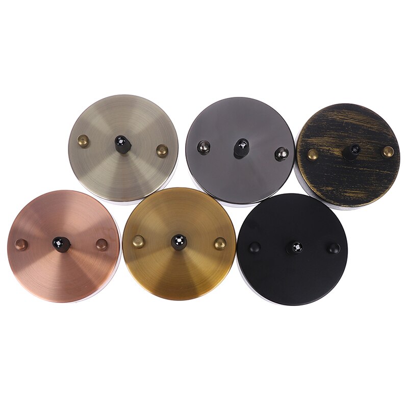 1pc Lamp Base Antique Vintage Ceiling Plate Metal Ceiling Holder Lamp Fitting Chandelier Base DIY Lighting Acc