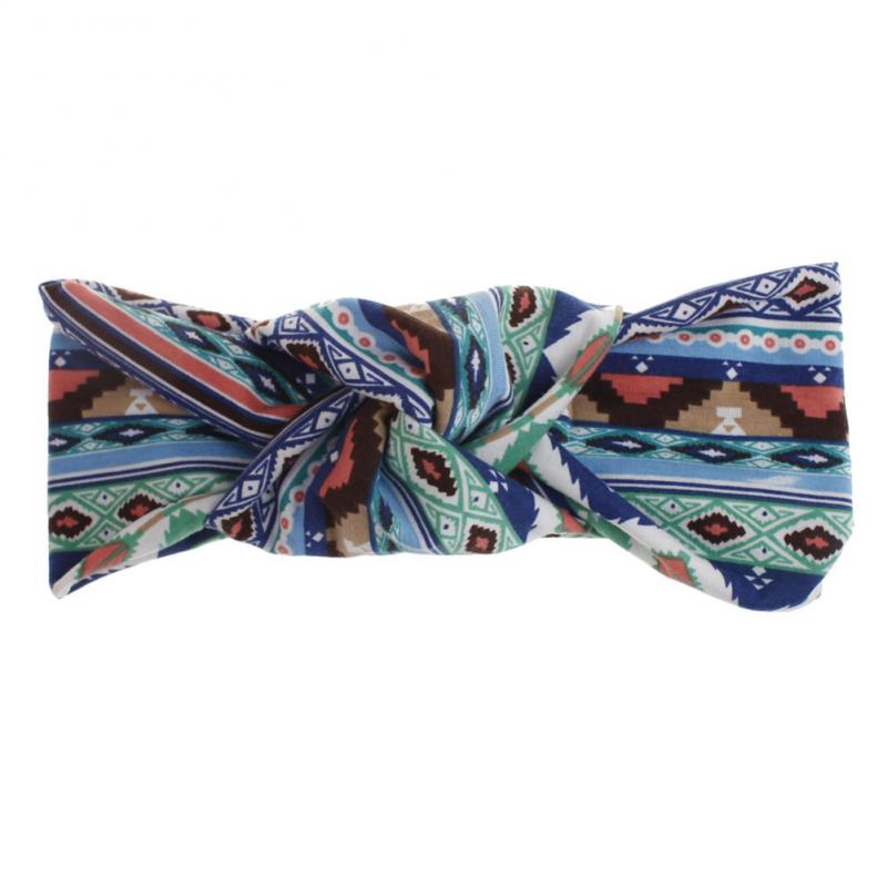 Boho Headband Retro Floral Style Head Wrap Scarf Stretchy Moisture Cross Hair Band Accessories For Women And Girls: 08