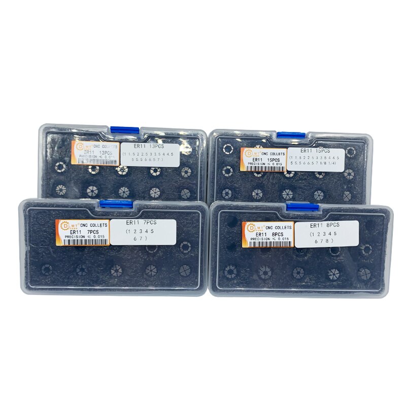 1Set ER11 Spring Collet Chuck 7PCS/8PCS/13PCS/15PCS CNC Milling Tool Holder Engraving Machine Spindle AA High Precision ER Chuck