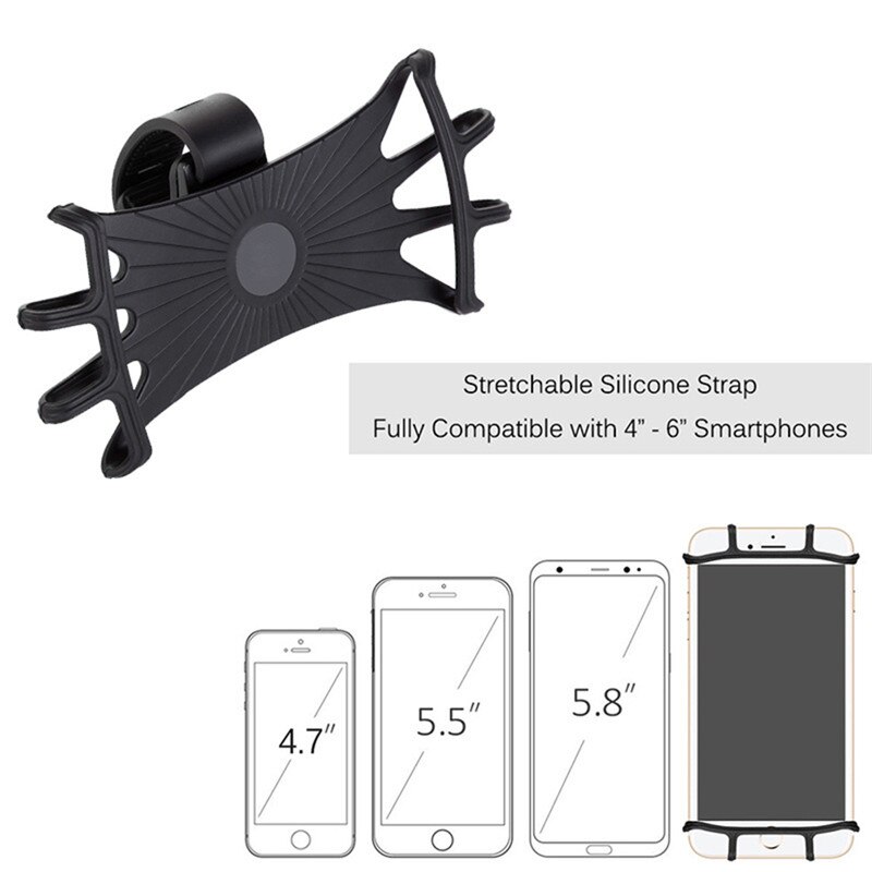 Silicone vélo support de téléphone Balance voiture vélo poignée téléphone accessoires pour iPhone 6 7 8 pour Samsung pour Huawei support de support