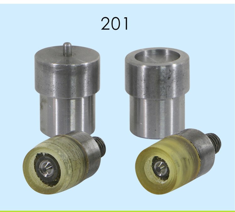 201 Metal Fastener Snap Button Dies For Handmade Press Machine Manual Install Snap button Mold 655, 633 ,831 ,203 Button Tools: 201 dies 15mm
