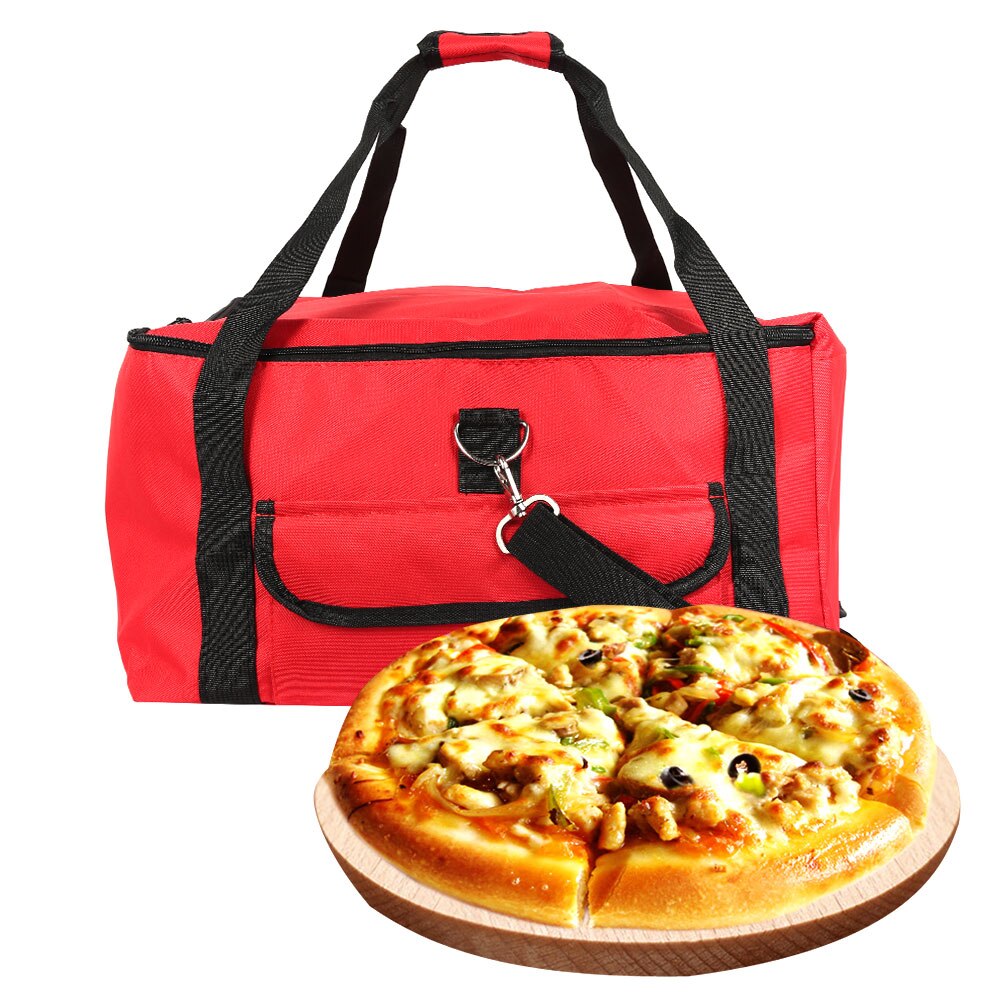 16 inch Insulated Pizza Bag Portable Cooler Bag Thermal Lunch Picnic Box Fresh Food Container Waterproof Insulated Bag