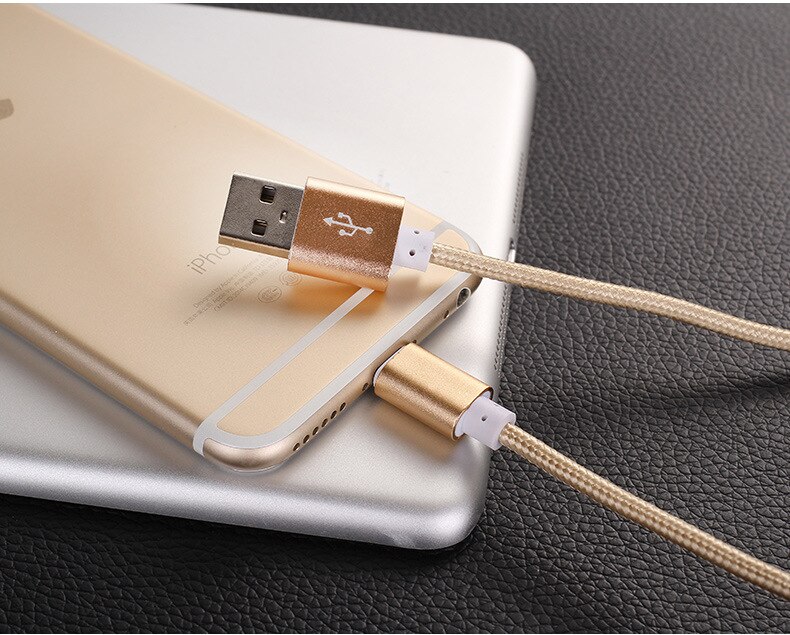 Billading høy mengde nylonflett anti-knyttet usb-kabel for samsung huawei xiaomi android iphone 1.5m hurtigladetråd