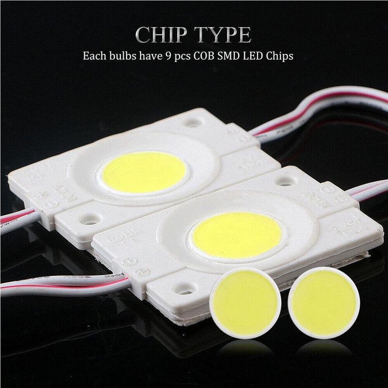10 Pièces/ensemble LED COB Module 2.4W 12V DC à Lumière Publicitaire Boîte à Lumière Lumière De Bande Mot LED Module COB Source Signe E9P9