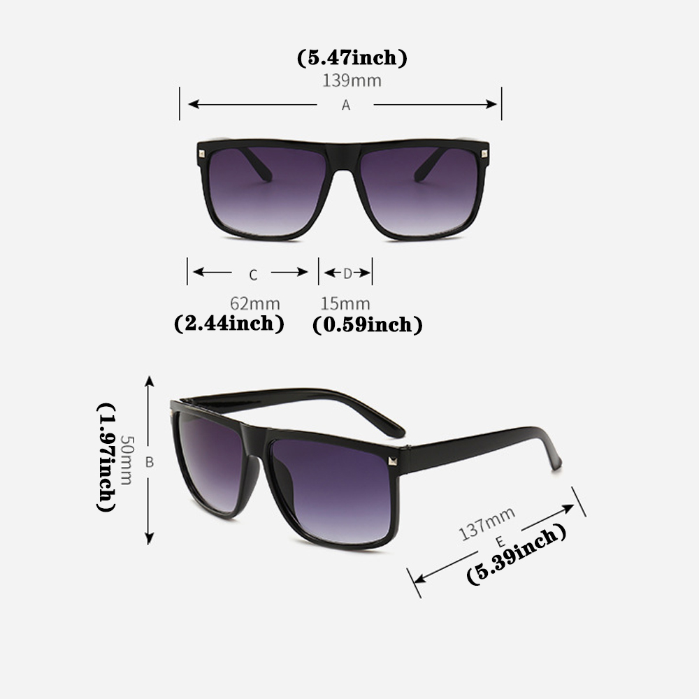 Nyaste fyrkantiga klassiska solglasögon herr märkessolglasögon vintage oculos  uv400 oculos de so