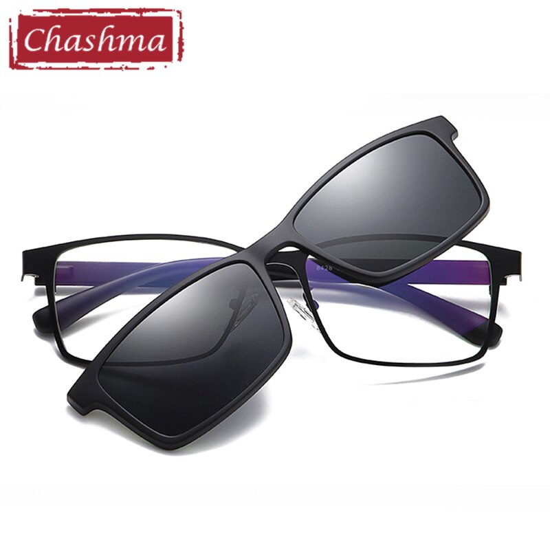 clip Magnetica Magnete Occhiali Lenti Polarizzate con Gli Occhiali da suola per Gli Uomini di Stile di sport Occhiali