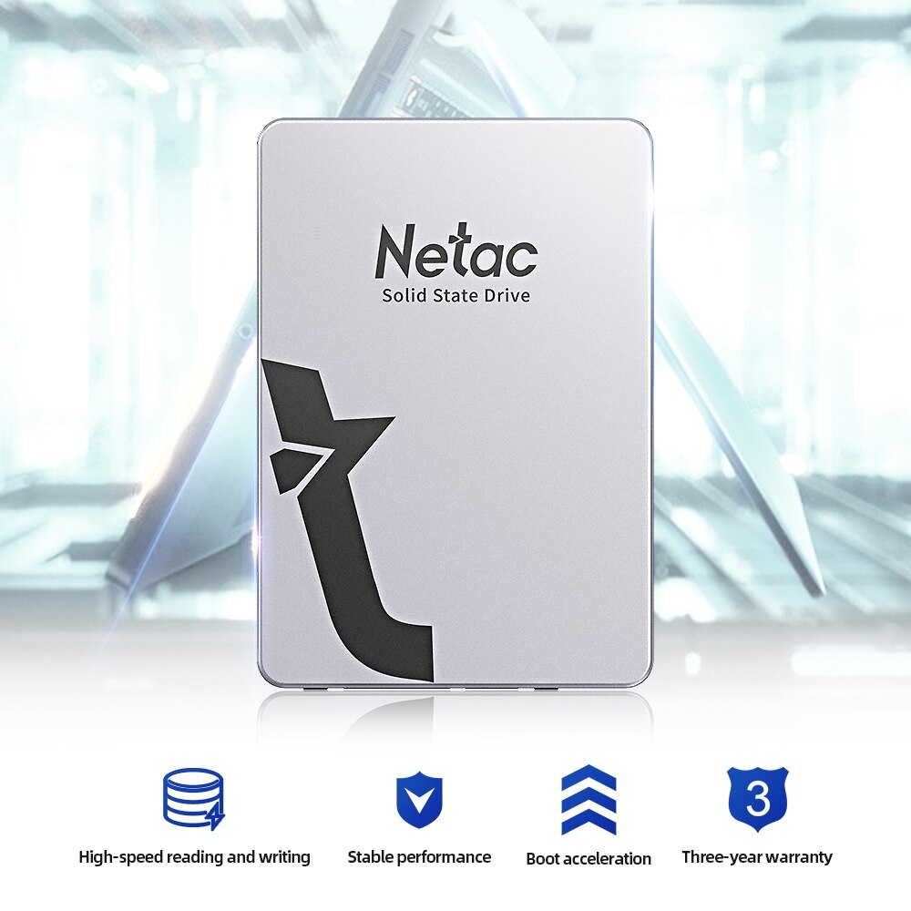 Netac Ssd 512Gb 2.5 Sata 480Gb Metalen Ssd Harde Schijf 1T 2T Sata3 Hdd Interne Pc solid State Drive Voor Desktop Laptop