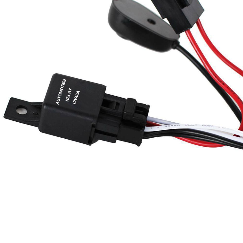 1pc 40A 12v 24v Light Bar 1-2 Switch Relay Led Wiring Harness Kit Light Switch Harness for Off Road Pickup Trucks SUV Boat