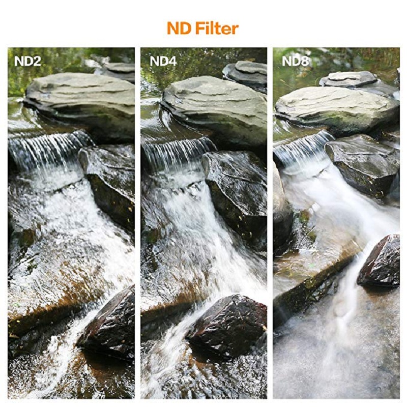 K&amp;F CONCEPT ND2-400 ND Filter 37/40.5/43/46/49/52/55/62/67/72/77mm Adjustable Neutral Density Fader Variable Camera Lens Filter