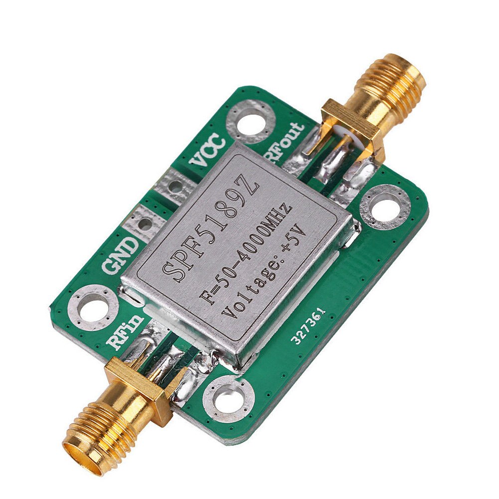 SPF5189 Signal Receiver LNA Radio Frequency Low Noise Amplifier Module Broadband RF Transmitter Wide Use 50-4000MHz