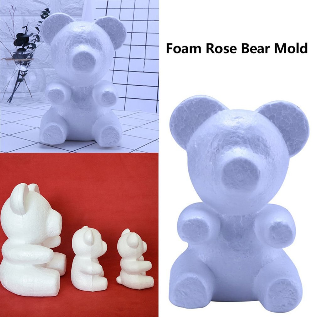 DIY abrazo de burbuja oso modelo de jabón flor Clavel oso Rosa modelo molde de personalidad oso modelo