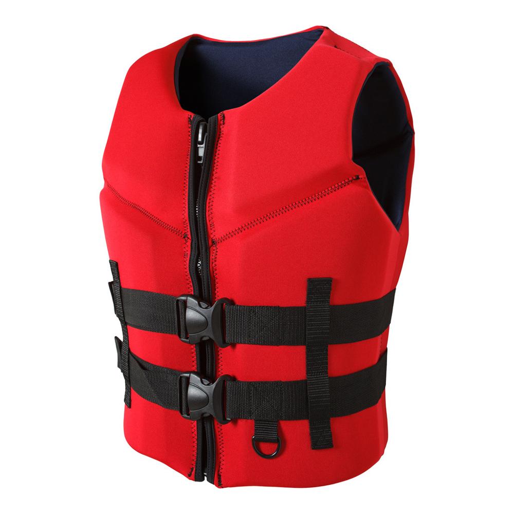 Adult Life Vest Neoprene Men Women Water Sports Buoyancy Jacket Swimming Vest Boating Surfing Kayak Drifting Ski