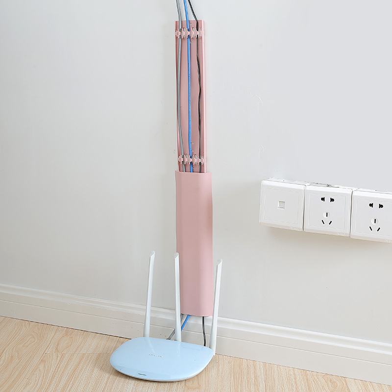 Wall Network Cable Routing Device Tv Cable Cover Trough Invisible Shielding Power Wire Cover Nail Free Wire Storage Organizer