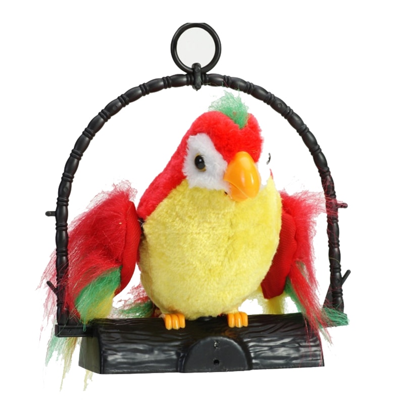Talende papegøje efterligner og gentager, hvad du siger børn sjovt legetøj