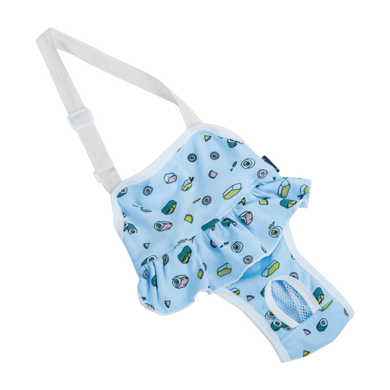 Vrouwelijke Hond Fysiologische Broek Luier Cartoon Print Katoen Hond Shorts Voor Franse Bulldog Ondergoed Sanitaire Slipje Shorts Zachte