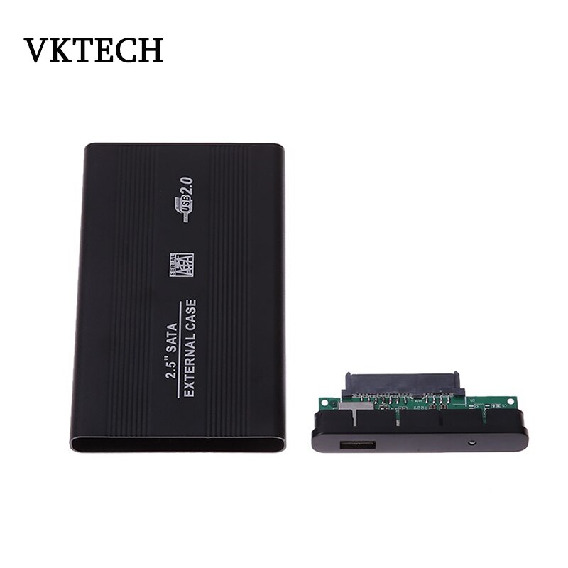 VKTECH 2.5 pouces boîtier en alliage d'aluminium externe disque dur boîtier de disque dur boîtier de disque dur Mobile USB2.0 ordinateur portable SATA boîtier de disque dur