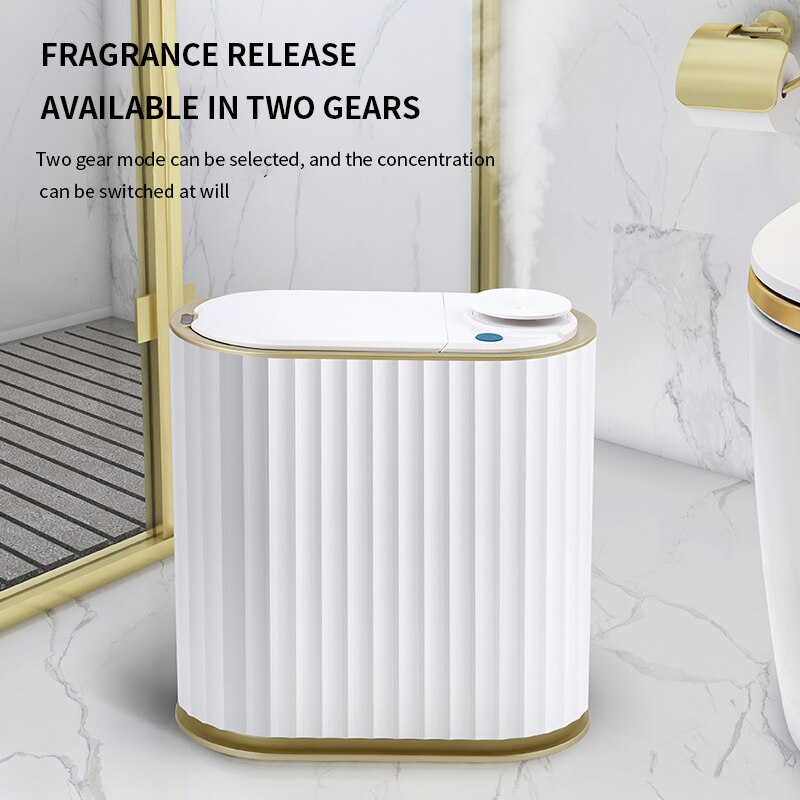 7L Smart Sensor Trash Can With aromatherapy Trash Bin Home Electronic kitche Rubbish Bin Toilet Waterproof Narrow Storage Bucket