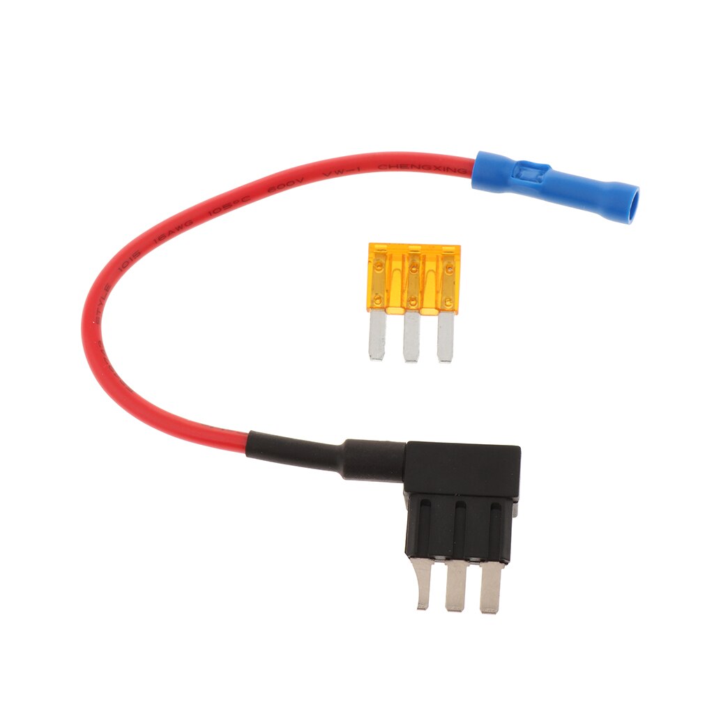 Micro 3 Blade Mini ATM Fuse Adapter tap DUal Circuit Adapter Holder 12v DC