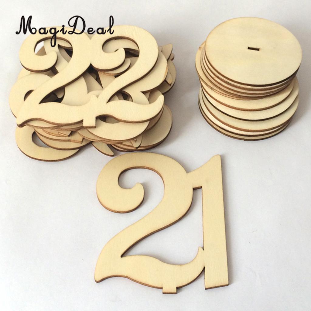 Drewniane okrągłe numery stołów wolnostojące na stół weselny