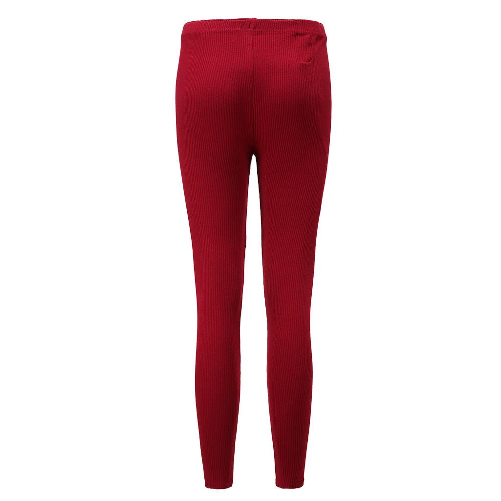 Elektrisk usb opvarmede varme bukser vinter varmere varme elastiske bukser kvinder  #3 d 03: Rød
