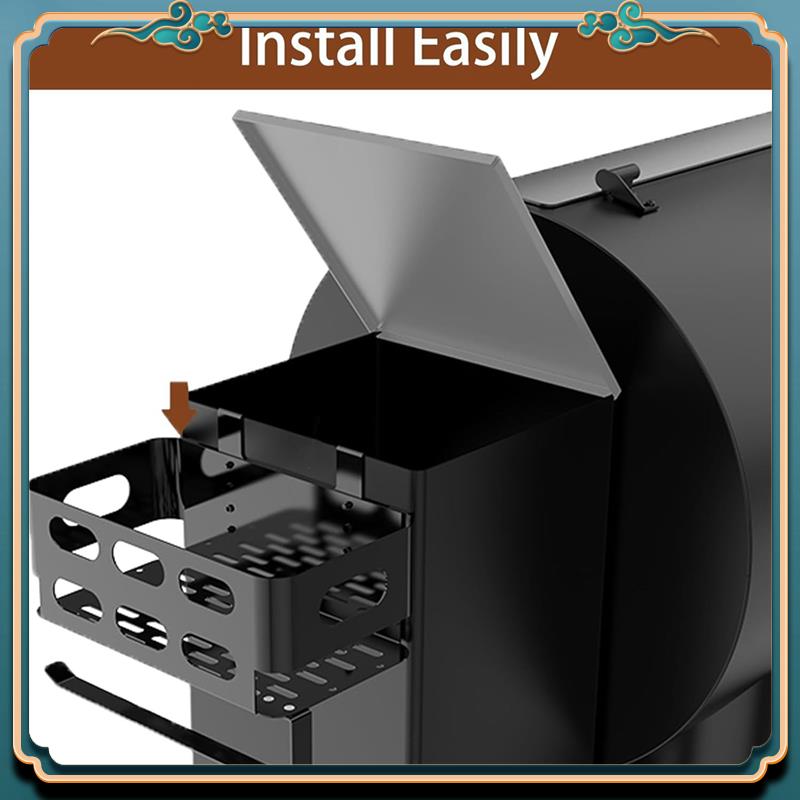 Latest Storage Bin With 4 Hooks And Paper Towel Holder For Traeger Grills, Grill Accessories For Traeger Pro 22/34 Grill: Default Title