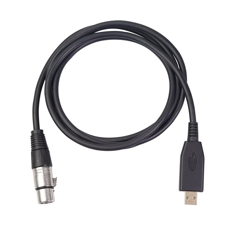 USB Microphone Cable 10Ft, USB Male to XLR Female Mic Link Converter Cable Studio o Cable Connector Cords Adapter