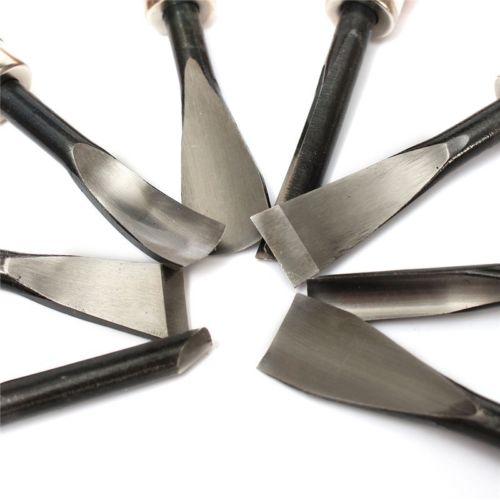 Fixmee tamaño grande 8 Uds Woodpecker herramientas de tallado de madera seco Chip detalle cuchillo cincel