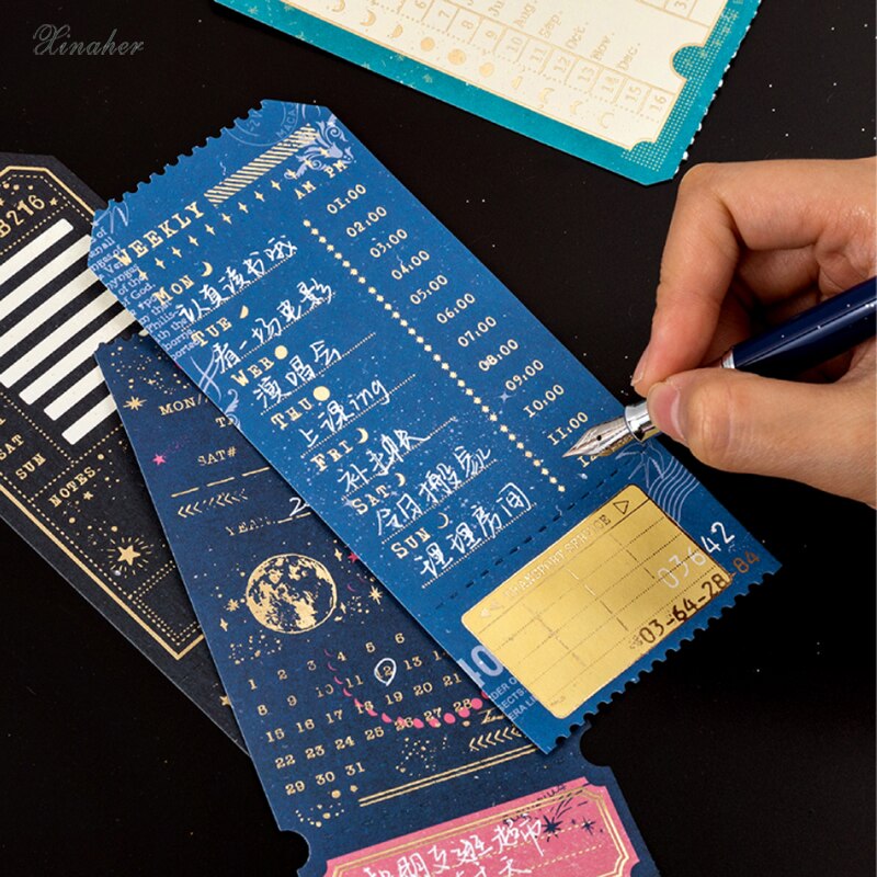 Papel de Material de tickets con función universal, organizador de álbumes de fotos para manualidades, álbumes de recortes de papel Vintage decorativos DIY