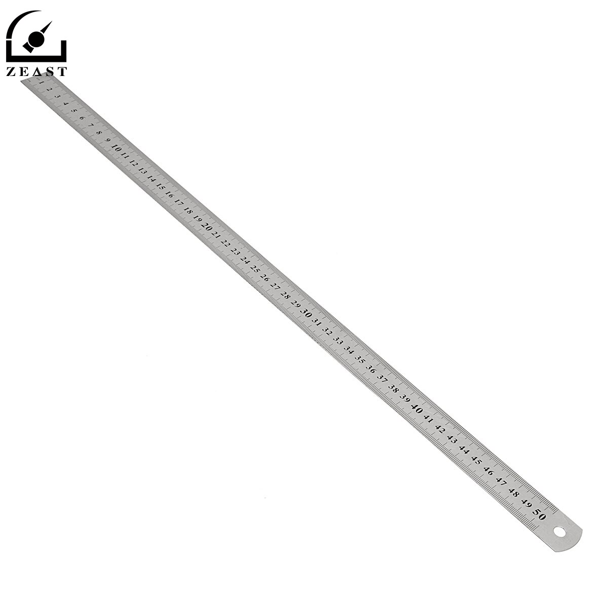 50Cm Stainless Steel Straight Ruler Measuring Tool Heavy-duty Measure Ruler Double Side Scale can be use for long time