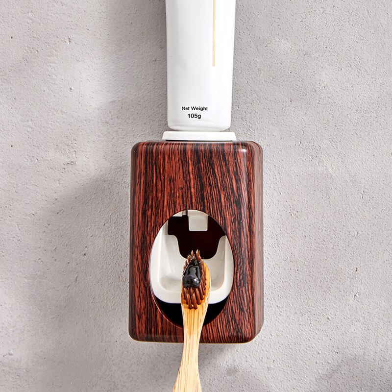 Automatische Tandpasta Dispenser Houder Wall Mount Tandpasta Knijper Badkamer Accessoires Set