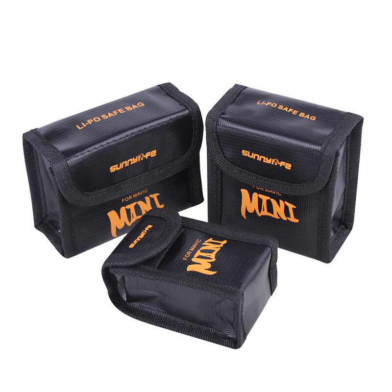 Voor 3 Pcs Draagbare Batterij Batterij Safe Bag Beschermende Opbergtas Voor Dji Mavic Mini Batterij Premium Materiaal Veilig Batterij tassen