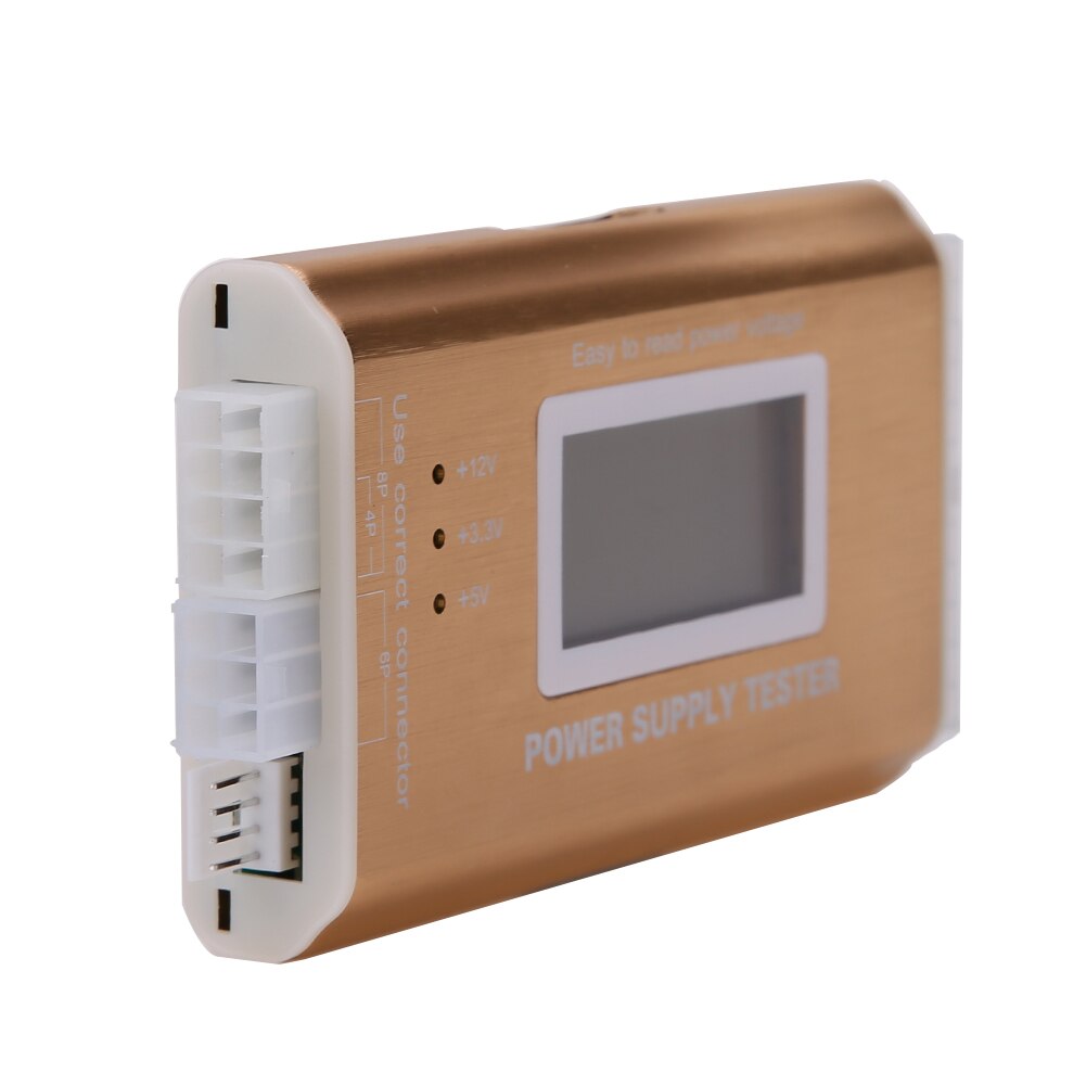 Digital LCD PC voltageTester 20/24 Pin 4 PSU ATX BTX ITX SATA HDD hard disk PCI-E graphics Power Supply robust voltage tester