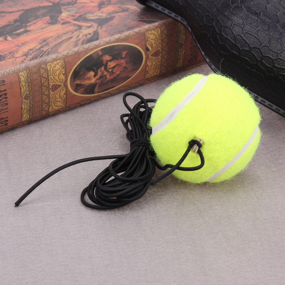 Racquet Sports Portable Tennis Trainer Replacement Tennis Ball with String Rubber Woolen Training Tennis Ball