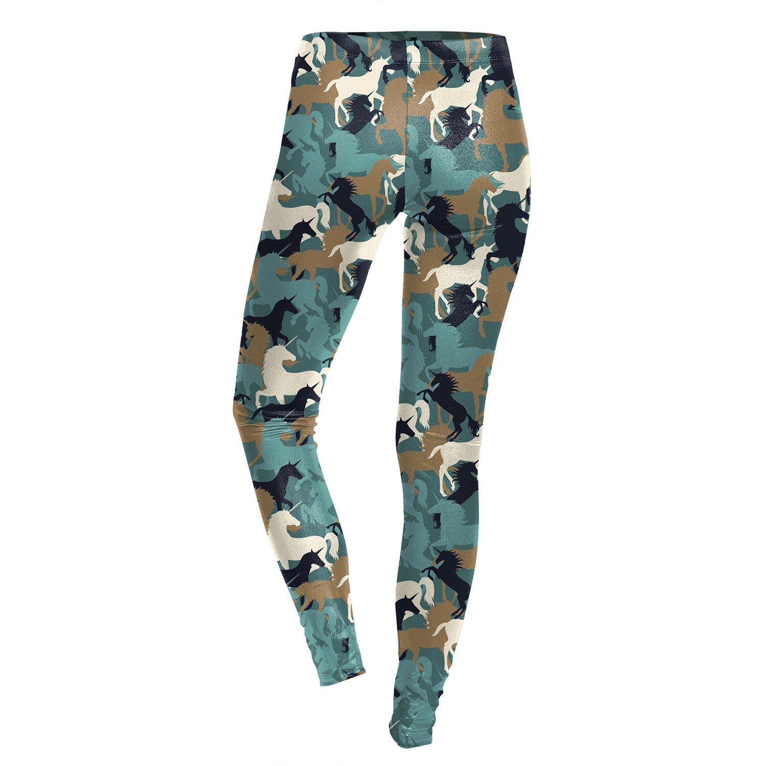 JIGERJOGER Unicorn HORSE camouflage athletic Leggings SUBLIMATION stampa 3D digital printing plus size sports leggings