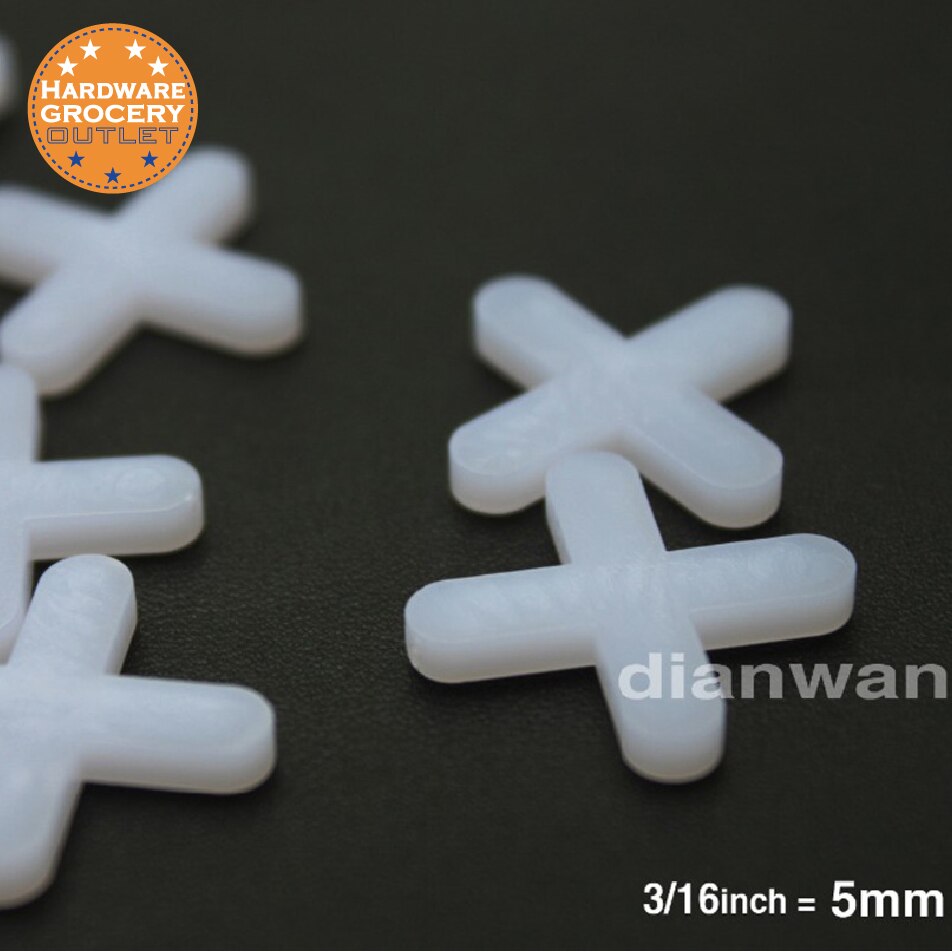 5mm. Tegel Spacers voor Tussenruimte van Vloer of Wandtegels, 1000 stks