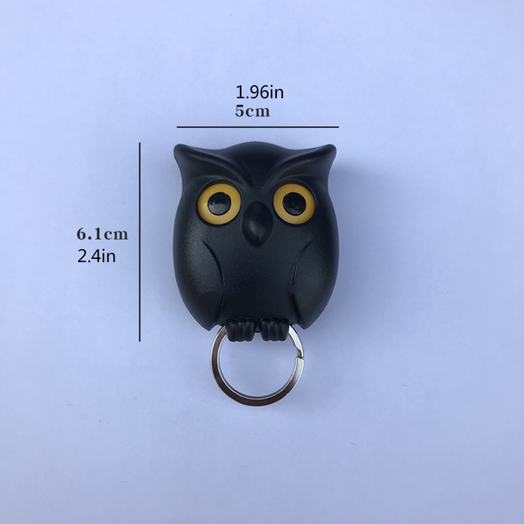 Bird Shape Wall Mount Key Holder Innovative Key Hook Door Hanger Night Owl Magnetic Storage Rack Home Decorative Organizer