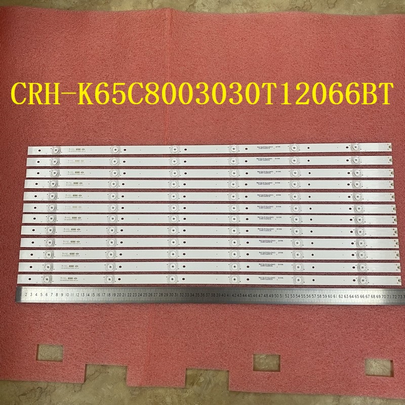 12pcs/set LED backlight bar For Haier 65UG6550G 65UGX3500 65UG6550GA LVU650CSDN CRH-K65C8003030T12066BT-REV1.0