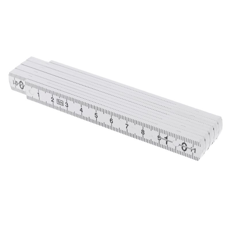 HEAVY DUTY 1M 2M 10-parts Folding Carpenters Ruler Lightweight Compact Measuring Stick Slide Fold Up Meter for Woodworking