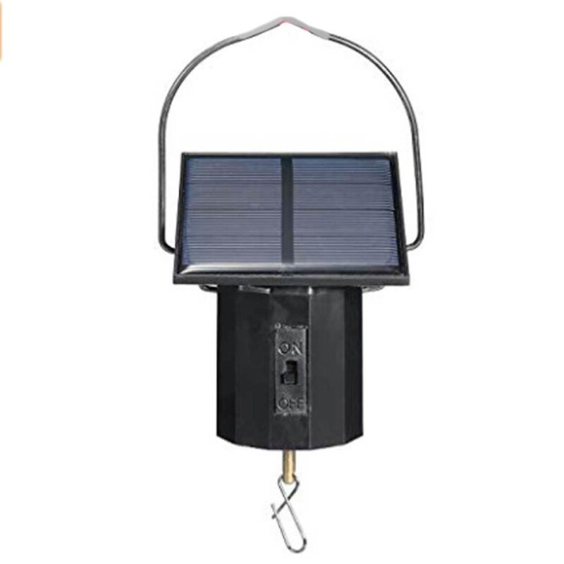 E5BE Solar Energy Operated Motor Light Wind Spinner Motor Hanging Rotating Motor for Indoor Outdoor Garden Lawn Entryway