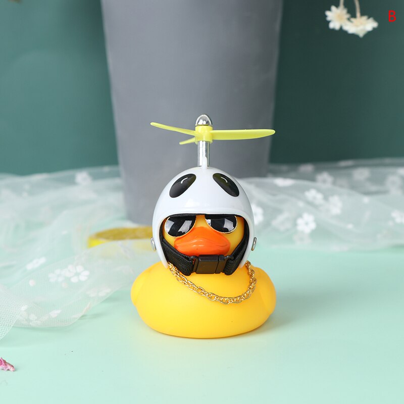 1 PC SchöNe Kleine Gelbe Ente Auto Waren Wind-brechen Welle-brechen Ente Für Auto Ornamente Auto innen Dekoration: b