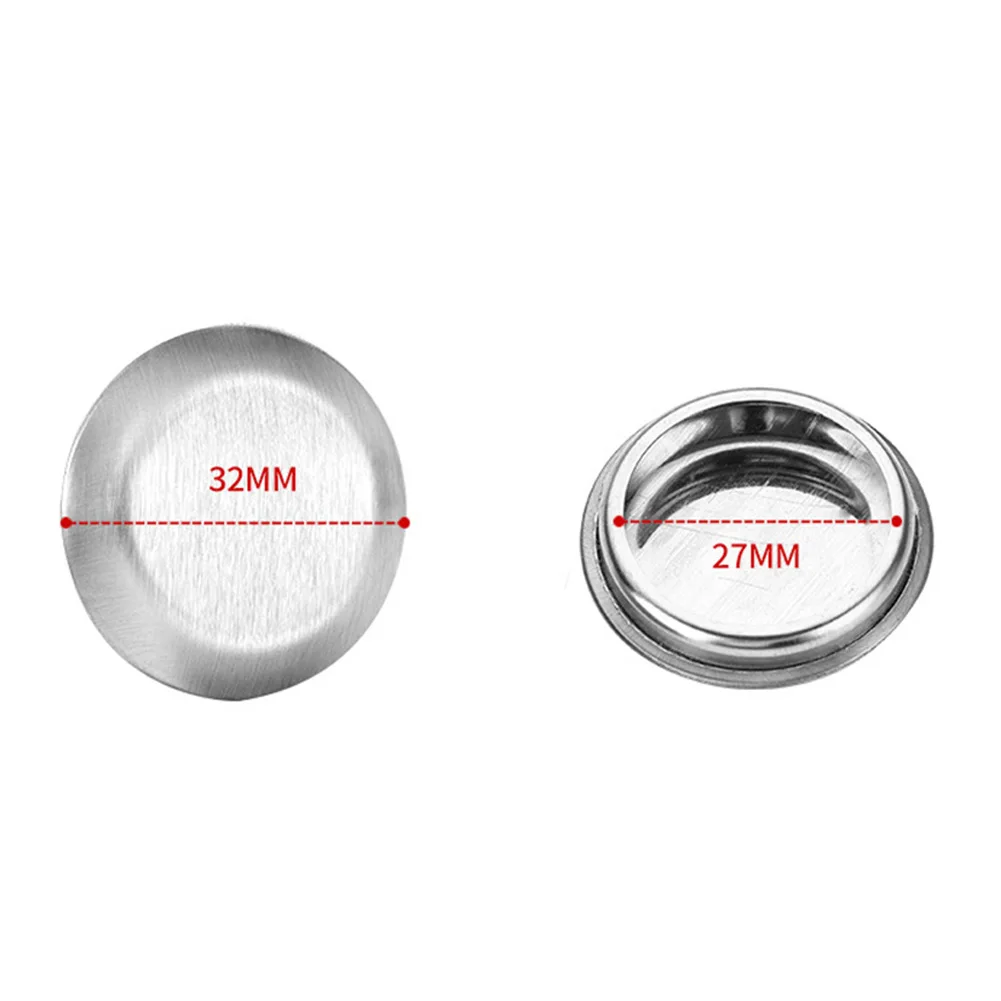 Faucet Hole Stopper Cover Kitchen Bathroom Faucet Hole Decorative Covers Stainless Steel Sink Plug Washbasin Accessories: WHITE