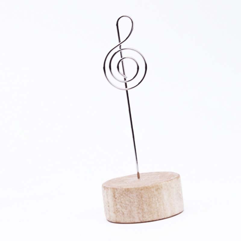 13 Styles Desk Wood+Iron Photo Clips Notes Folder Number Name Clips Home Office Table Decoration Birthday Wedding Decor