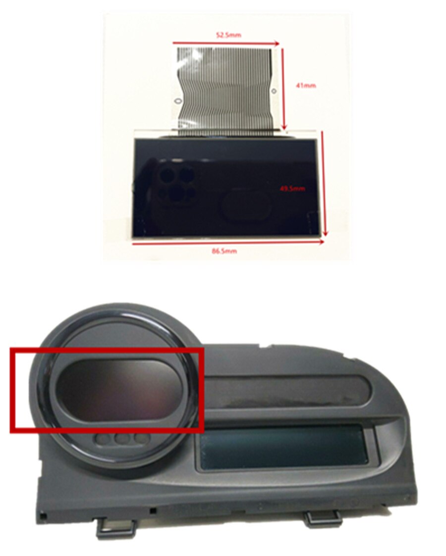 Pantalla LCD de salpicadero para Renault Twingo II 2 MK2 Combi, velocímetro, instrumento, 2007