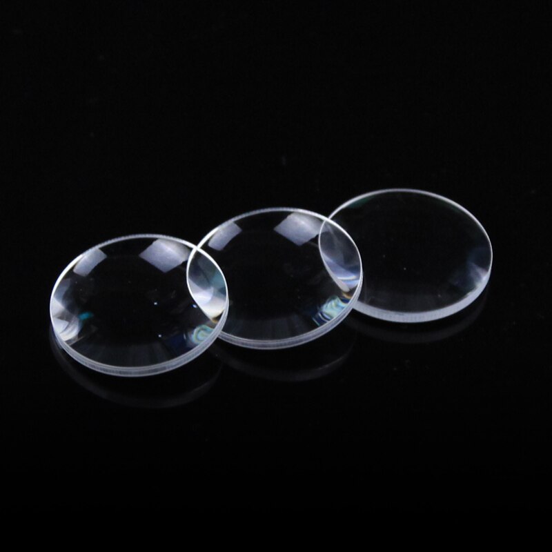 Optical double convex lens diameter 28mm focal length 46.758mm K9 customization