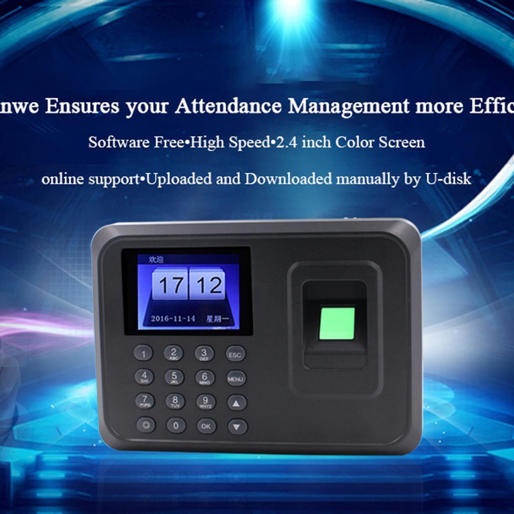 Biometric Fingerprint Time Clock Recorder Fingerprint Password Attendance Office Machine Employee Recognition Access Control