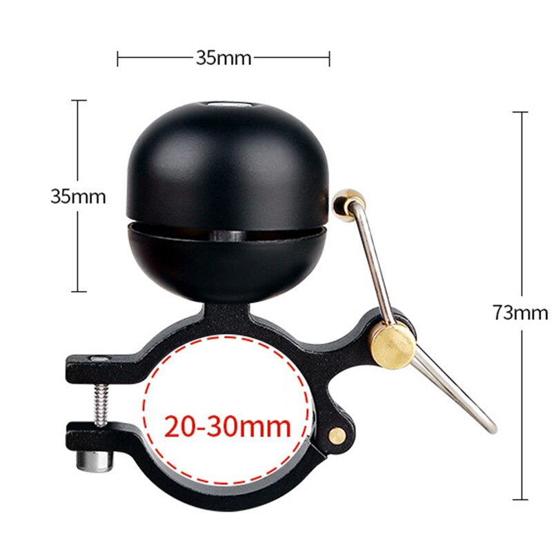 Cloches de vélo en cuivre rétro, cloches de vélo en alliage d'aluminium, pour faire du vélo tout terrain, équipement d'équitation