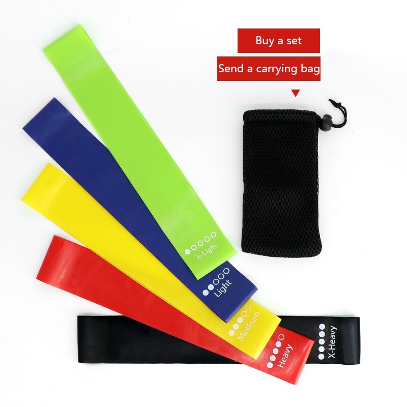 5 Stuk Yoga Fitness Apparatuur Resistance Bands Oefening Sport Loop Fitness Thuis Gym Yoga Latex Set