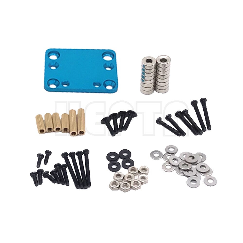 Wltoys RC Auto Körper Post Magnet Unsichtbare Befestigung Halterung für Wltoys 284131 K969 K989 P929 Kyosho Mini-Q 1/28 RC Auto Aktualisierung Teile: Blau