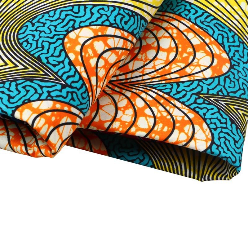 Patroon Ankara Afrika Prints Batik Stof Echte Wax Pagne Afrikaanse Naaien Materiaal Voor Vrouwen Jurk 6 Yards